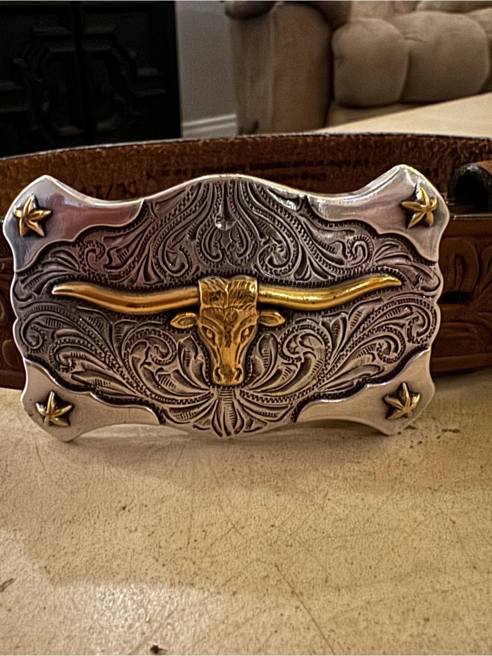 Toddler Western Longhorn Buckle & Belt